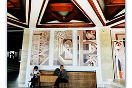 For Spiru Haret - detail set left - hand drawing